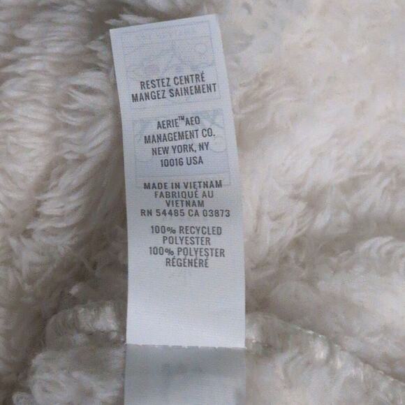 NWT OFFLINE by Aerie White Fleece Elastic Waistband Zipper Pockets Pants Size M - Picture 10 of 13